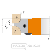 CMT Multirádiusová zaoblovací fréza R5-R10 MAN - D113 d30 Z2 ALU Náhled