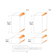 CMT Obojstranná zaobľovacia fréza - R2 alebo 3 I11,1-31,75 S=12 HW Náhľad