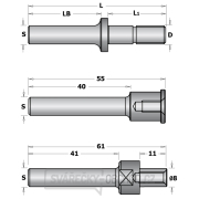 CMT C924 Trn talířové frézy, upnutí šroubem s ložiskem - S=8 Náhled