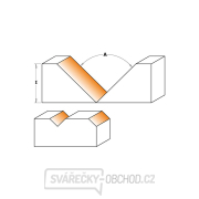 IGM F465 Uhlová V fréza HW - 150° D96,5x12,4 L95 S=20 Z2 Náhľad