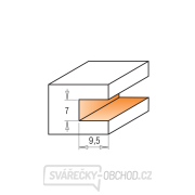 CMT C823.371 Fréza na drážky pre STRIPLOX mini - D47,6x7 H9,5 L65 S=6,35 HW Náhľad