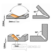 CMT C915 Fréza na V drážku pro Alucobond - 135° D18x3,3 S=8 HW Náhled