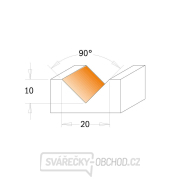 IGM F051 HW fréza s V-drážkou - 90° D23x11 L60 S=6,35 Náhľad