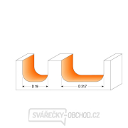 Frézka CMT C951 - R6,4 D19x16 S=12 HW Náhľad