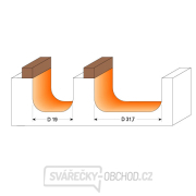 CMT Fréza na žľaby s ložiskom - R6,4 D19x16 S=6 HW Náhľad