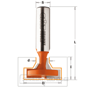 CMT C950.6 HW fréza na valcové drážky - D28x13,5 d11 S=12 Náhľad
