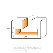 CMT C950.6 HW fréza na valcové drážky - D34,9x22,2 d12,7 S=12 Náhľad