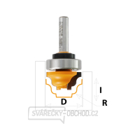 CMT C965B Profilová fréza, ložisko - Profil B, R4 D28,6x14,3 S=12 HW Náhľad