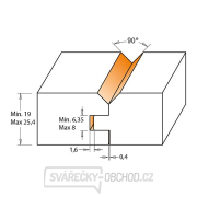 CMT C955 Fréza na pero a drážku - D44,4 t19-25,4 S=12 HW Náhľad