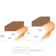 CMT C955 Fréza na hrany prahov - R5,5+9,5 D31,7x25,4 S=12 HW Náhľad