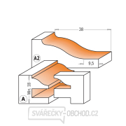 CMT Sada fréz na rámy a panely - 3ks profil A+A2 S=12 HW Náhľad