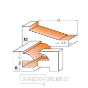 CMT Sada fréz na rámy a výplne - 3ks profil B+B2 S=12 HW Náhľad