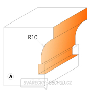 CMT C955 Fréza na sklenené dverné priečky CMT - D22 I19 R10 profil A S=8 HW Náhľad