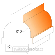 CMT C955 Fréza na sklenené dverné priečky CMT - D28 I19 R10 profil C S=8 HW Náhľad