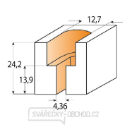 CMT C913 Fréza na skrutky - D12,7x24,2 d4,36x13,9 S=8 HW Náhľad