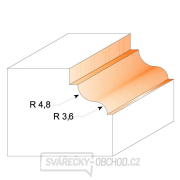 CMT C947 Profilová fréza s ložiskom - R4,8-3,6 D34,2x13 S=8 HW Náhľad