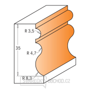 CMT C955.901 Viacprofilová fréza s ložiskom - D23,8x35 S=12 HW Náhľad