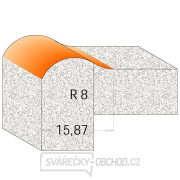 CMT C980 CORIAN profilová fréza - D25,4 I22,2 R8 B15,87 S=12 Náhľad