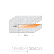 CMT C922 Fréza na drážkovanie dosiek pre CORIAN - D92x6,35 H27,3 S=12 HW Náhľad