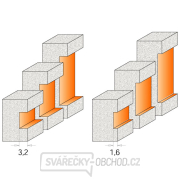 CMT C980 CORIAN bočná drážkovacia fréza - D22,2 I6,35 R4,76 S=12 Náhľad