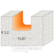 CMT C981 CORIAN rádiusová fréza s drážkou - D25,4 I12,7 R3,2 S=12 Náhľad