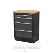 Dílenská skříňka s dřevěnou pracovní deskou Matabro SET-CA01058 | 4 šuplíky | 680x465x950 mm Náhled