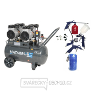 AKCIOVÁ SET SETMB-K204, Bezolejový kompresor 50l, 230V, 4 piesty s príslušenstvom | 4000W | Matabro gallery main image