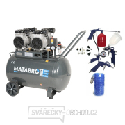 AKČNÍ SET SETMB-K205, Bezolejový kompresor 100l, 230V, 4 písty s příslušenstvím| 4000W | Matabro gallery main image