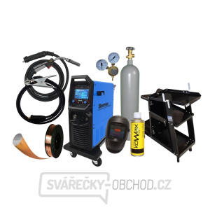 Synergický invertorový zvárací stroj DIGIMIG 351 COMBO PULSE LCD + Horák + Káble + Kukla + Fľaša Co2 plná gallery main image