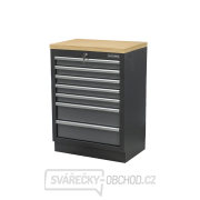 Matabro SET-CA01062, Dílenská skříňka s dřevěnou pracovní deskou | 7 šuplíků | 680x465x950 mm Náhled