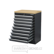 Matabro SET-CA01064, Dílenská skříňka s dřevěnou pracovní deskou | 9 šuplíků | 680x465x950 mm Náhled