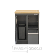 Matabro SET-CA01066, Dílenská skříňka s dřevěnou pracovní deskou | na odpadky | 680x465x950 mm Náhled