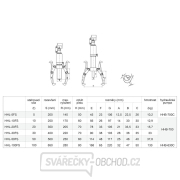 Dvou- nebo tříramenný hydraulický stahovák HHL-20FS Náhled