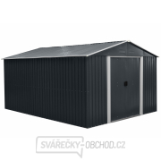 Riwall PRO RMSA 12x10 Anthracite zahradní domek kovový 3 x 3,7 m se sedlovou střechou antracit Náhled