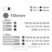 Hroty HEX-TORX-XZN, sada 40ks Náhľad